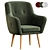Lime Armchair 2014 Coral Render 3D model small image 1
