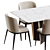 Elegant Dining Set Ensemble 3D model small image 2