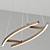 Contemporary LED Linear Suspension Light 3D model small image 3