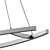 Contemporary LED Linear Suspension Light 3D model small image 5