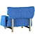 Modern Armchair from Baxter Jo 3D model small image 4