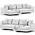 Eichholtz Modern Left Sectional Sofa 3D model small image 4