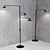 Grande Outdoor Floor Lamp Display 3D model small image 2