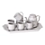 Marble Print Ceramic Tea Set 3D model small image 4