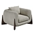 Luxury Porada Softbay Chair 3D model small image 1