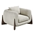 Luxury Porada Softbay Chair 3D model small image 3