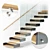 Contemporary Interior Stair Set 11 3D model small image 1