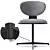 Olos Office Chair Cross Design 3D model small image 2