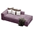 Stylish Solid Wood Day Bed 3D model small image 3