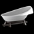 CONCINNITY By Vallvé Freestanding Bathtub 3D model small image 2