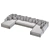 PH Collection Pacha Modular Sofa - Modern Comfort 3D model small image 3