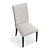 Modern High Back Dining Chair 3D model small image 3