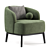 Stylish Megan Armchair by Domkapa 3D model small image 4