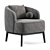 Stylish Megan Armchair by Domkapa 3D model small image 5