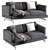 Natuzzi Jeremy Sofa 3D Model 3D model small image 1