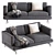 Natuzzi Jeremy Sofa 3D Model 3D model small image 4