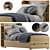 Woodland Kids Bed with Shelves 3D model small image 1