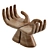 Hand-Carved Buddha Hand Accent Table 3D model small image 2