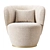 Sophisticated PEARL Armchair: 3D Model & Textures 3D model small image 2