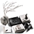 Modern Tabletop Decor Set 3D model small image 1