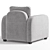 Sleek Leon Armchair, 2014 Version 3D model small image 2