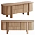 Sleek Modern Credenza 3D Model 3D model small image 1