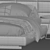 Sleek Lawrence Bed by Minotti 3D model small image 3