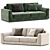 Modern Modular Celine Alberta Sofa 3D model small image 1