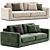 Modern Modular Celine Alberta Sofa 3D model small image 2