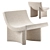 Contemporary TALK Armchair by Mogg 3D model small image 2