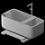 Designer Mineral Bath By Vallvé 3D model small image 2