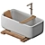 Designer Mineral Bath By Vallvé 3D model small image 6