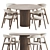 Elegant Trevor Chair Palais Table 3D model small image 2