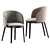 Elegant Calligaris Adel Velvet Chair 3D model small image 2