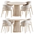 Elegant Melam & Jeanette Dining Set 3D model small image 2