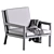 Modern Franck Lounge Chair 2013 3D model small image 6