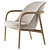 Sleek Neva Lounge Chair 3D model small image 2