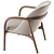 Sleek Neva Lounge Chair 3D model small image 6