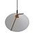 Mendel Opal Ceiling Light BrushedGold 3D model small image 2
