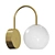 Modern Metal Wall Light Fixture 3D model small image 1