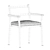 Pedrali Guinea Chairs Set 3D model small image 7