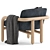 Modern West Elm Benson Chair 3D model small image 3