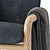 Modern West Elm Benson Chair 3D model small image 5