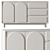  Arch Sideboard Buffet n03 3D model small image 1