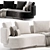 Sleek Minotti Torii Bold Sofa 3D model small image 4