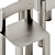 Modern Dining Set: TAVOLO2 Table & SILO Chair 3D model small image 3