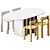 Modern Dining Set: TAVOLO2 Table & SILO Chair 3D model small image 6