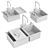 Gerhans Stainless Steel Kitchen Sink 3D model small image 2