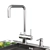 Gerhans Stainless Steel Kitchen Sink 3D model small image 7