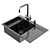 Gerhans Stainless Steel Kitchen Sink 3D model small image 33